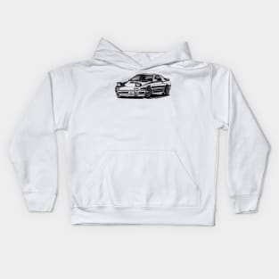 EUROBEAT INTENSIFIES - RX7 FC3S full-body version Kids Hoodie